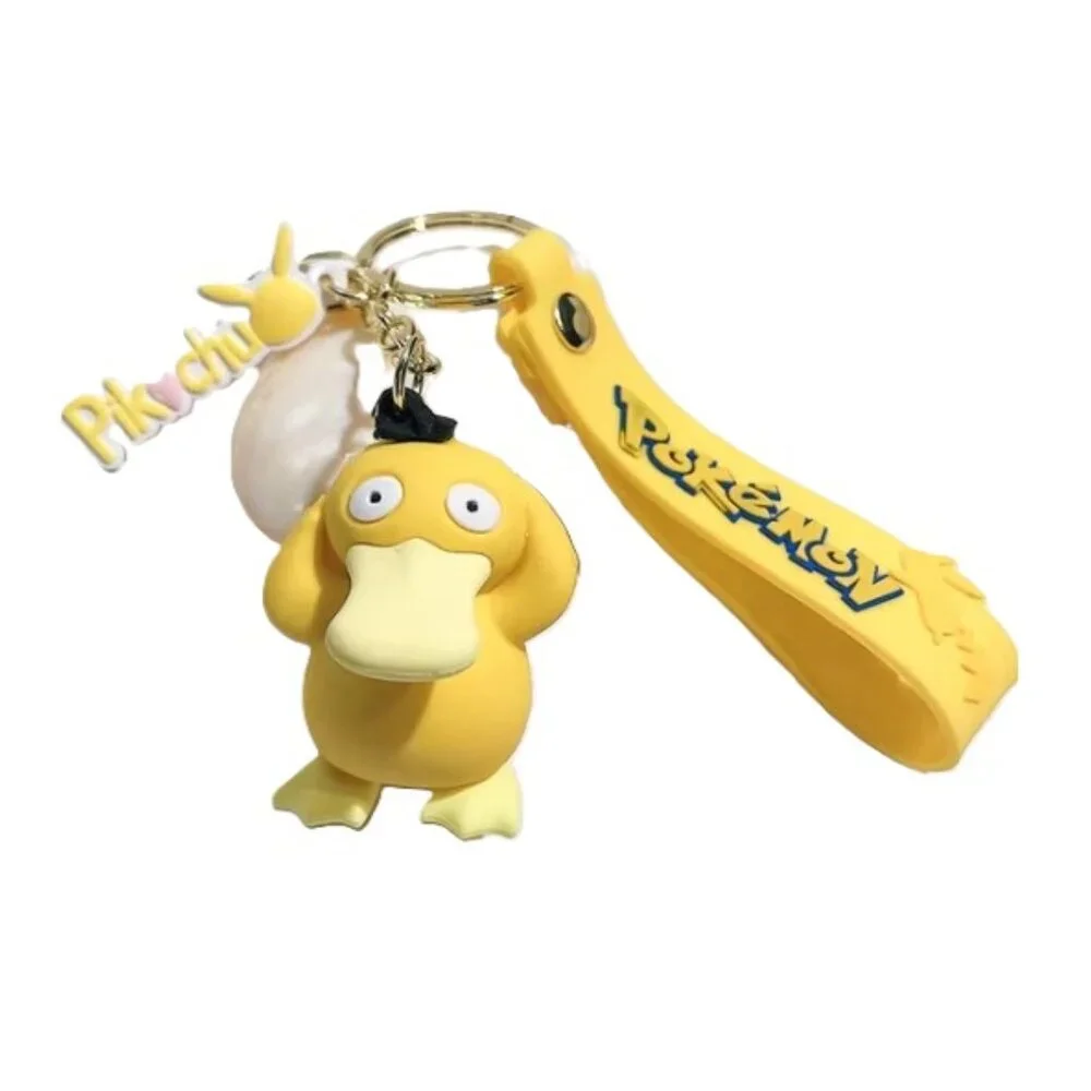 Psyduck Pokémon 3D Keychain Wrist Strap Bag Charm